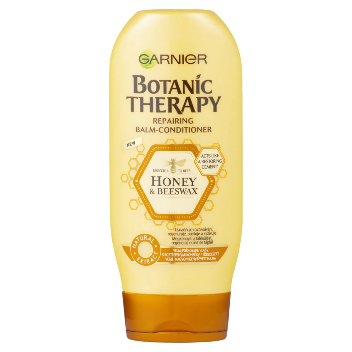 Garnier Botanic Therapy Honey & Propolis hajbalzsam töredezett végű, igénybevett hajra 200 ml