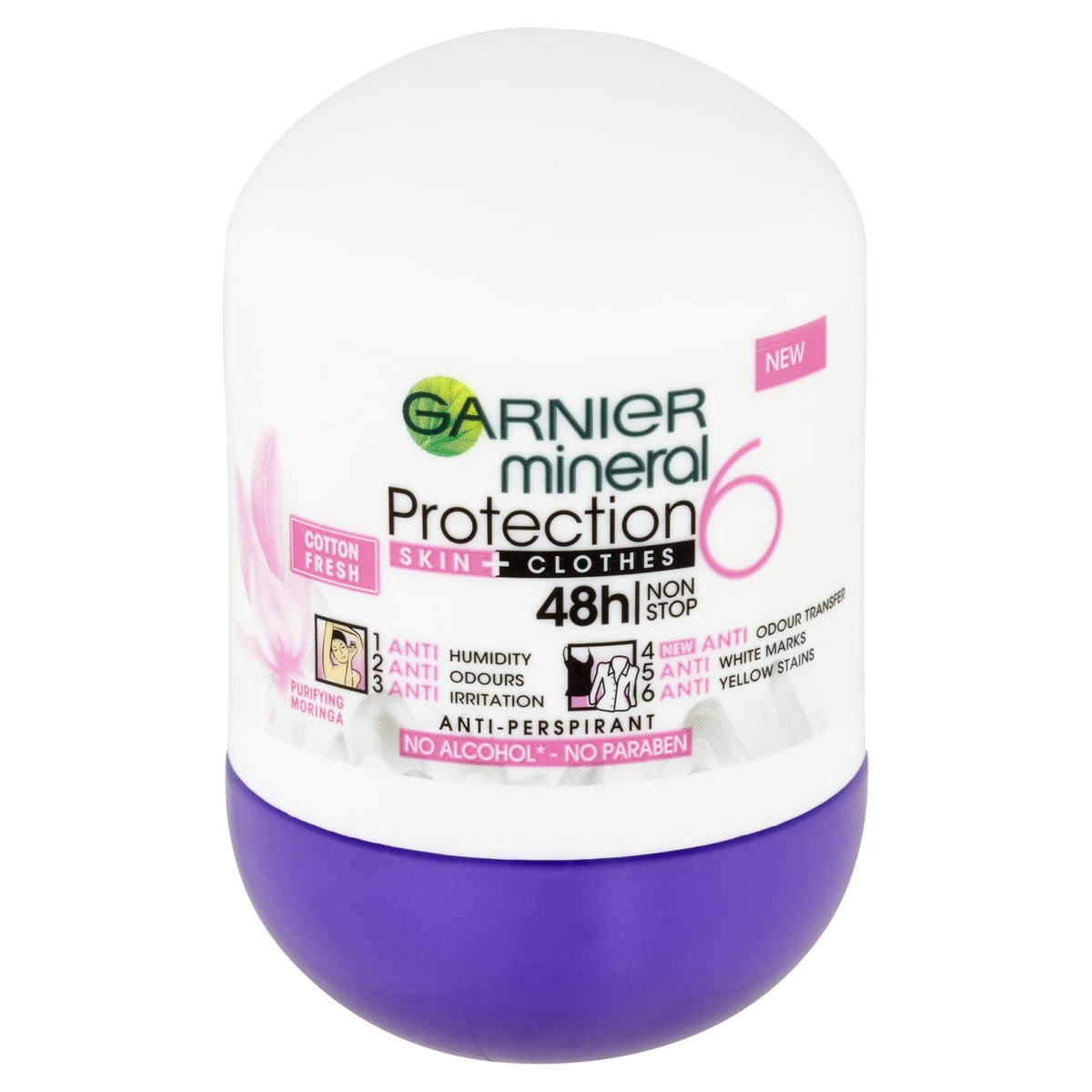 Garnier Minerals Deo roll on prot.5 c. fresh, 50 ml