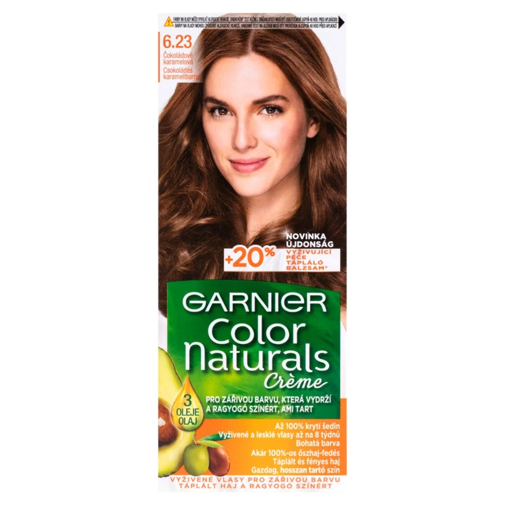 Color Naturals Tartós hajfesték szikrázó világos barna 6.23, 1 db
