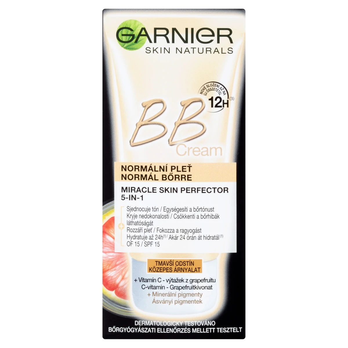 Garnier Skin Naturals közepes árnyalatú BB krém normál bőrre SPF 15 50 ml