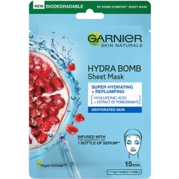 Garnier Garnier Skin Naturals Moisture + Aqua Bomb szuper hidratáló, feltöltő textil maszk 32 g