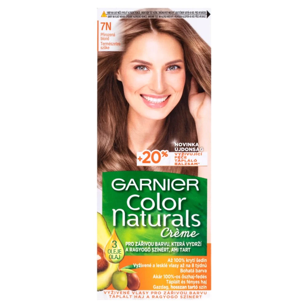 Garnier Color Naturals Crème 7N Természetes Szőke tápláló tartós hajfesték