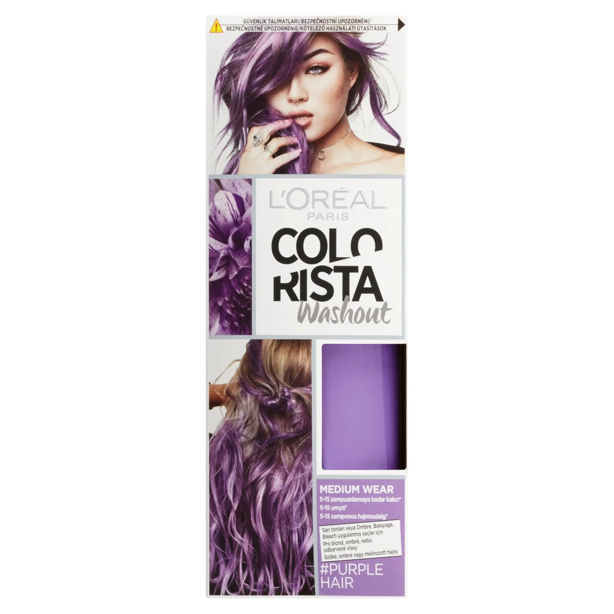 L’Oréal Colorista Washout hajszínező lila, 80 ml