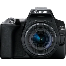 Canon Canon EOS 250D DSLR fényképezőgép kit (EF 18-55mm IS STM objektívvel), fekete