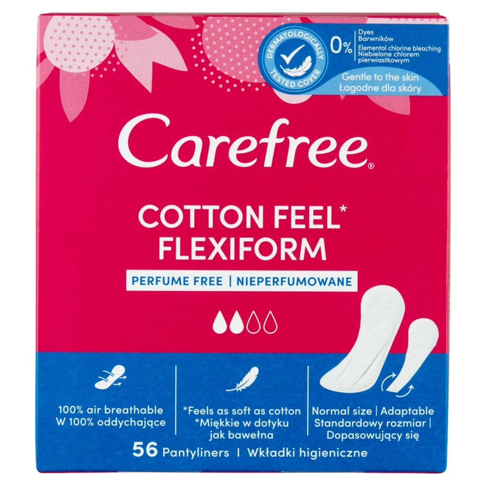 Carefree Cotton Flexiform tisztasági betét 56 db
