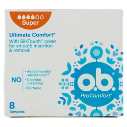 O.B. O.B. Tampon ProComfort Super, 8 db