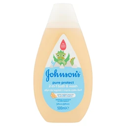 Johnson's JOHNSON'S® Pure Protect 2 az 1 ben fürdető és tusfürdő gyermekeknek 500 ml