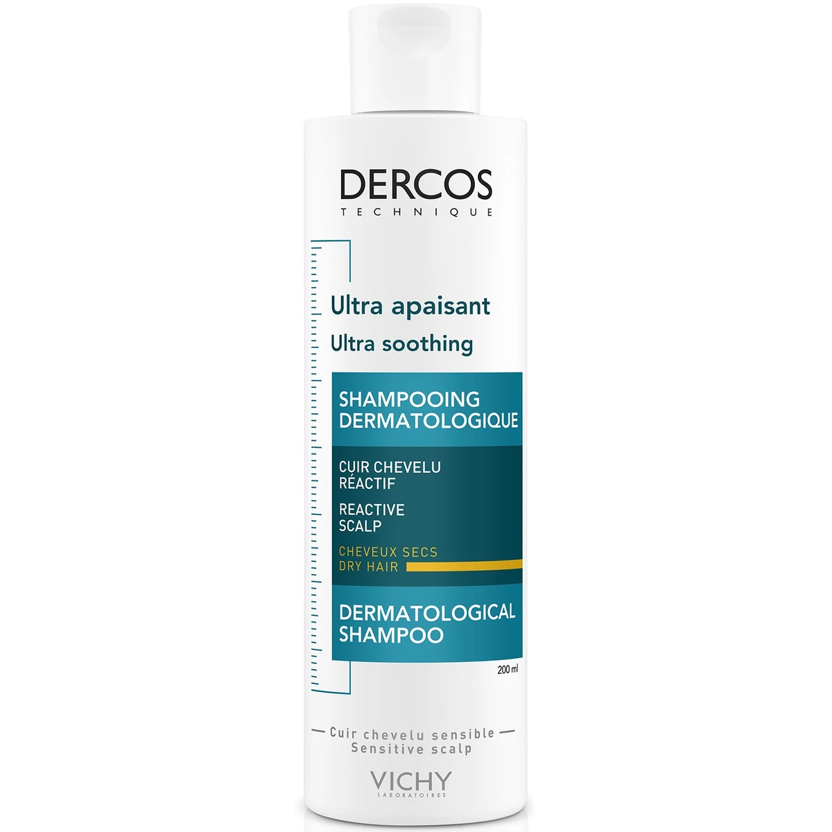 Vichy Dercos nyugtató hatású sampon érzékeny fejbőrre, száraz hajra 200 ml