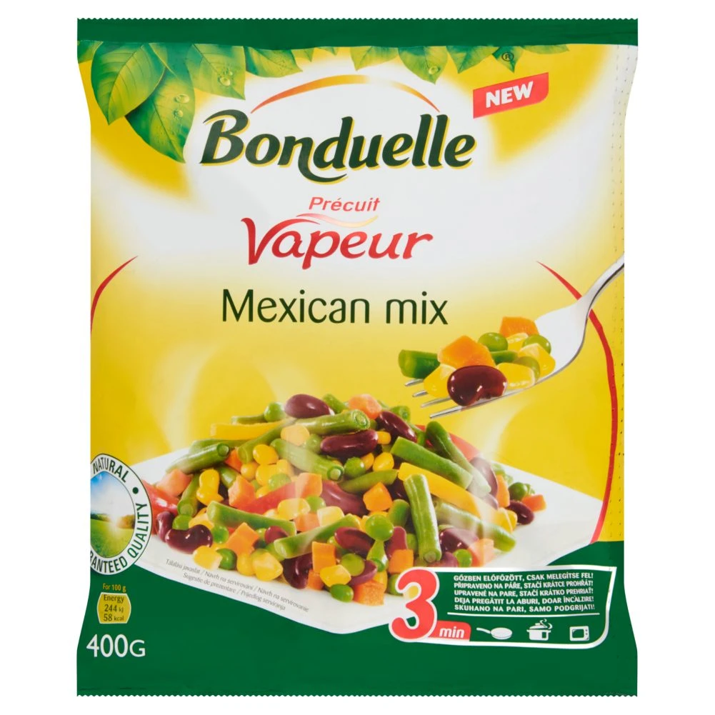 Bonduelle Vapeur gyorsfagyasztott mexikói zöldségkeverék 400 g