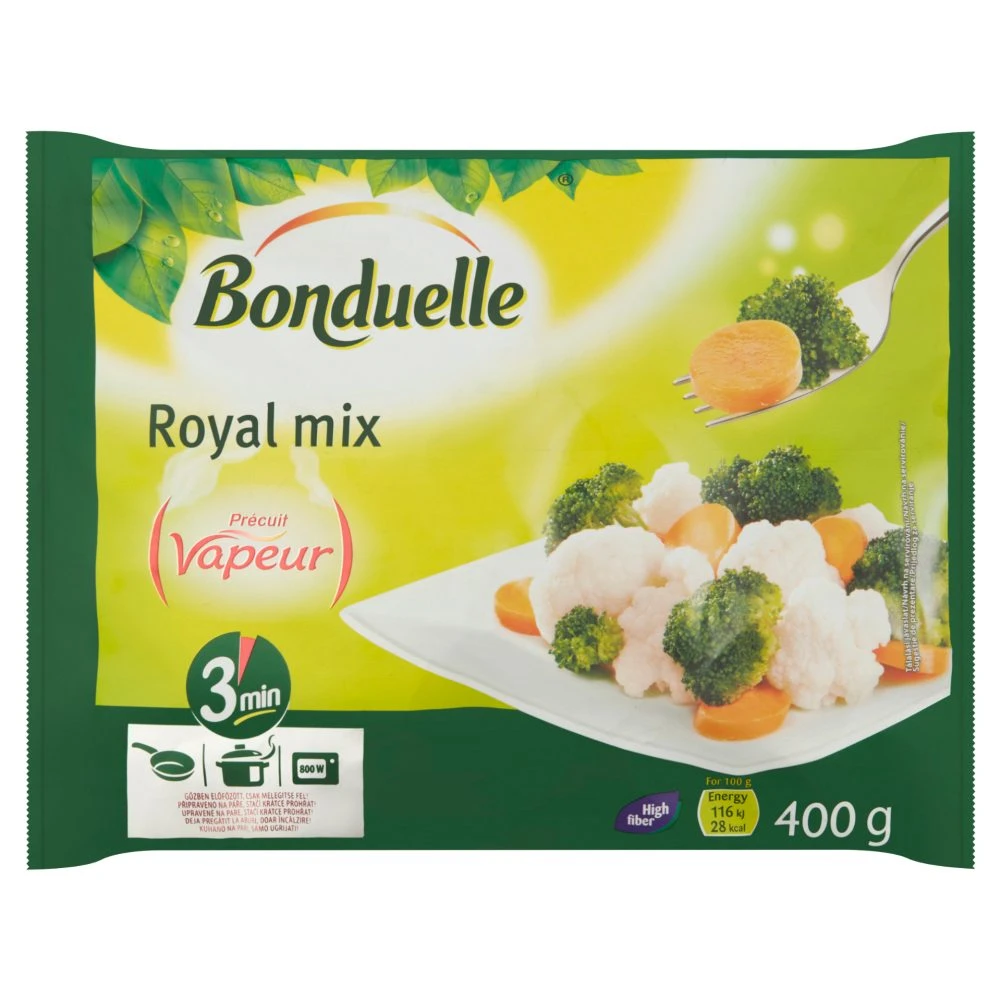 Bonduelle Vapeur gyorsfagyasztott Royal zöldségkeverék 400 g