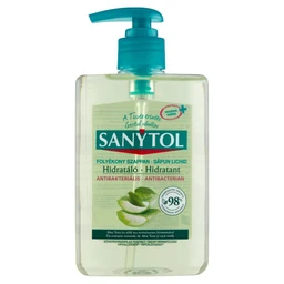 Sanytol Sanytol Antibakteriális Folyékony Szappan Zöld tea és aloe vera 250ml