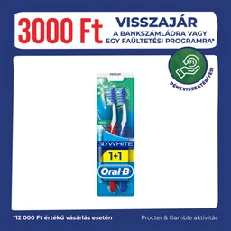 Oral-B Oral-B Oral B Fogkefe 3D Fresh Med. duop., 2 db