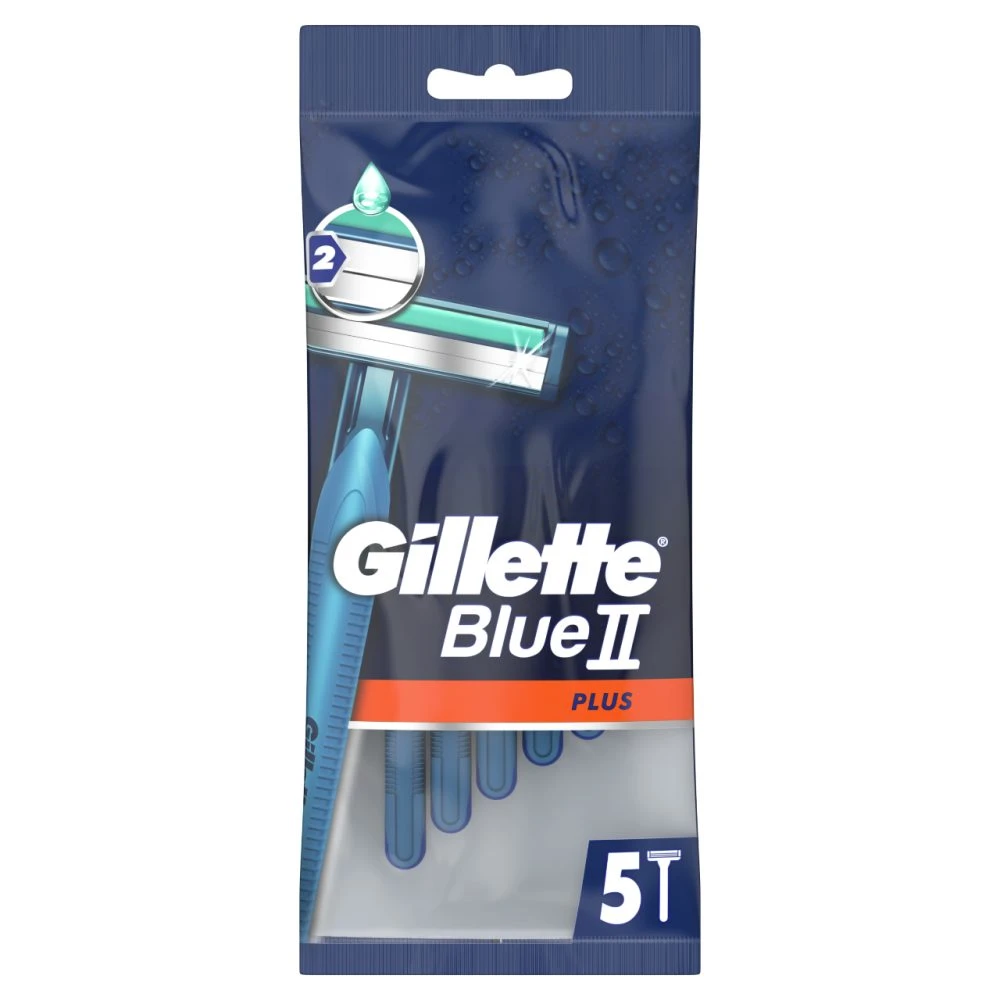 Gillette borotva eldobható blue II 5's plus króm