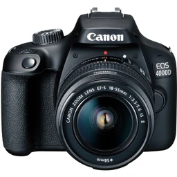 Canon Canon EOS 4000D DSLR fényképezőgép,18.0 MP, fekete + Obiectív EF-S 18-55mm F/3.5-5.6 III fekete