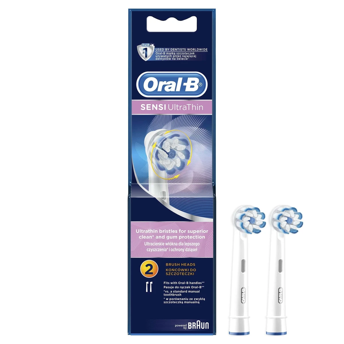 Oral-B Sensi Ultrathin Pótfejek Elektromos Fogkeféhez, 2 db