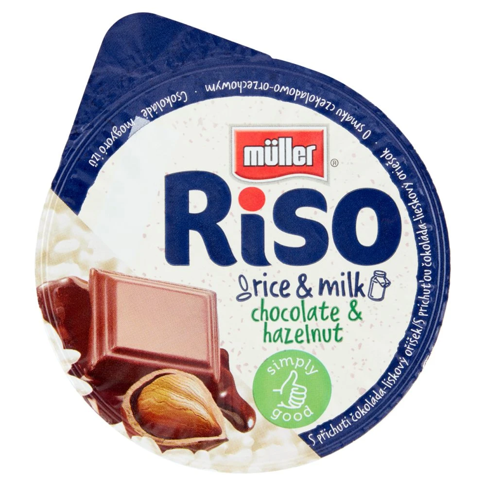 Müller Riso tejberizs desszert mogyoró készítménnyel 200 g
