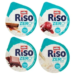 Müller Müller Riso csökkentett szénhidrát tartalmú tejberizs meggykészítménnyel és édesítőszerrel 200 g