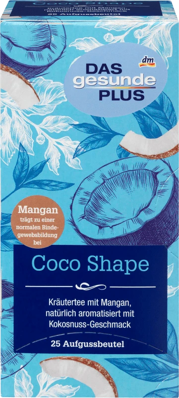 Gyógynövénytea Coco Shape filteres kókuszdió ízű mangánnal és természetes aromával 45 g