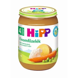 Hipp Hipp Bébiétel Finomfőzelék Ízesítéssel 4 Hónapos Kortól 190 G