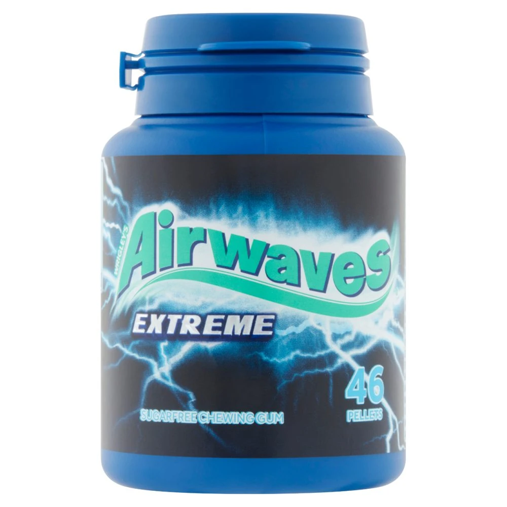 Airwaves Extreme erős mentol és eukaliptusz ízű rágógumi 64 g