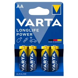 Varta Varta Longlife Power AA LR6 1,5 V nagy teljesítményű alkáli elem 4 db