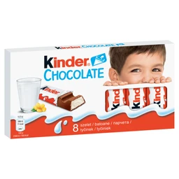 Kinder Kinder tejcsokoládé szelet tejes krémmel töltve 8 db 100 g