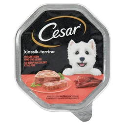 Cesar Cesar nedves állateledel kutyák számára marha máj alutálca 150 g