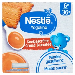 Nestlé Bébi desszert, Yogolino kekszes 6 hónapos kortól, 0,4 kg