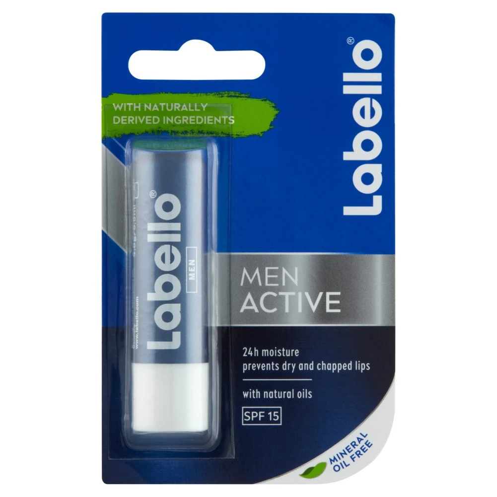 Labello Ajakápoló Active For Men B5, 4,8 g