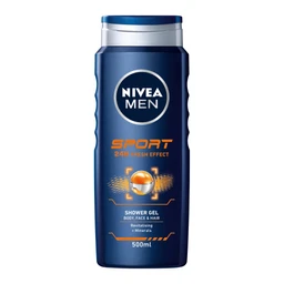 NIVEA MEN Tusfürdő Sport tusoláshoz, arc és hajmosáshoz, 500 ml