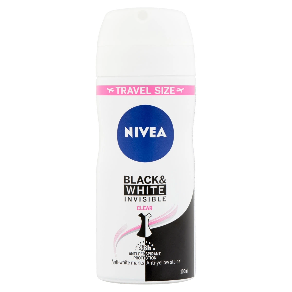NIVEA Invisible for Black & White Clear Pocket Size izzadásgátló deo spray 100 ml