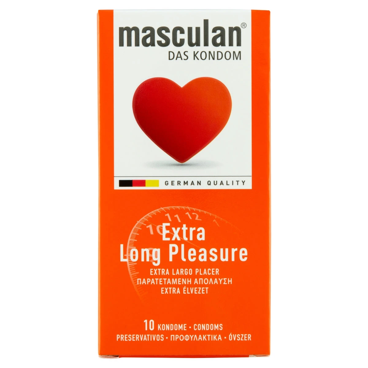 Masculan Extra Long Pleasure Óvszer 10 Db
