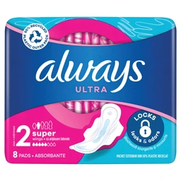 Always Always Ultra Super (S2) Szárnyas Egészségügyi Betét, 8 Db