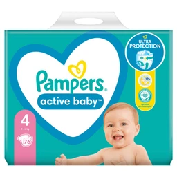 Pampers Pampers Active Baby Dry Pelenka 4 es Méret (Maxi), 76 Darabos Kiszerelés
