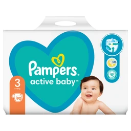 Pampers Pampers Active Baby Dry Pelenka 3 as Méret (Midi), 90 Darabos Kiszerelés