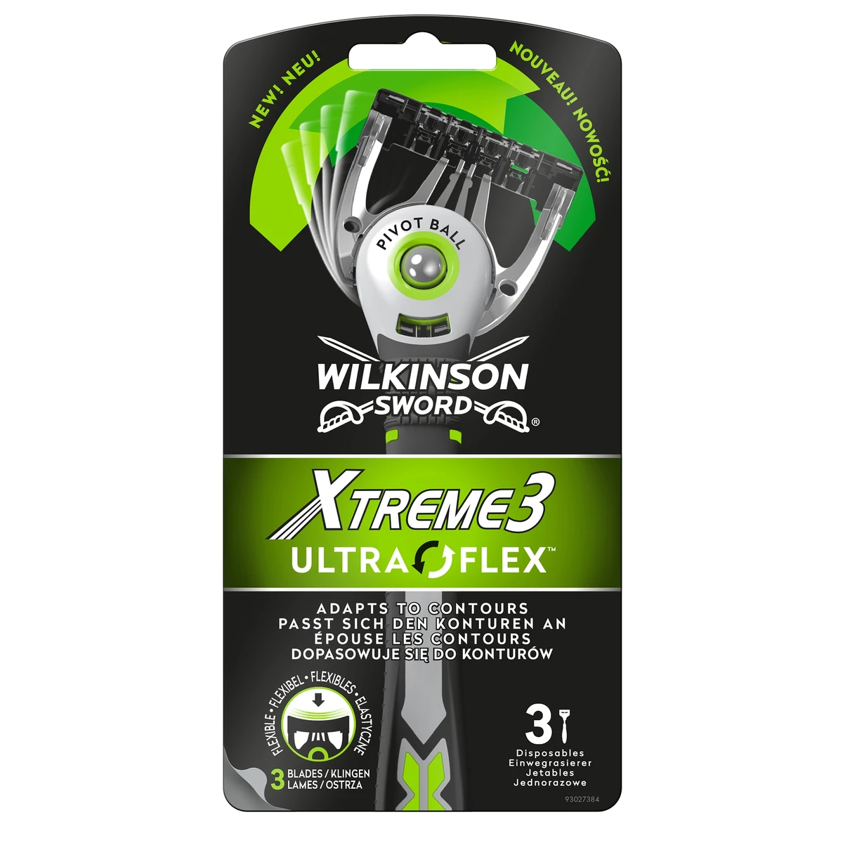Wilkinson Sword Xtreme3 Ultra Flex borotva 3 db