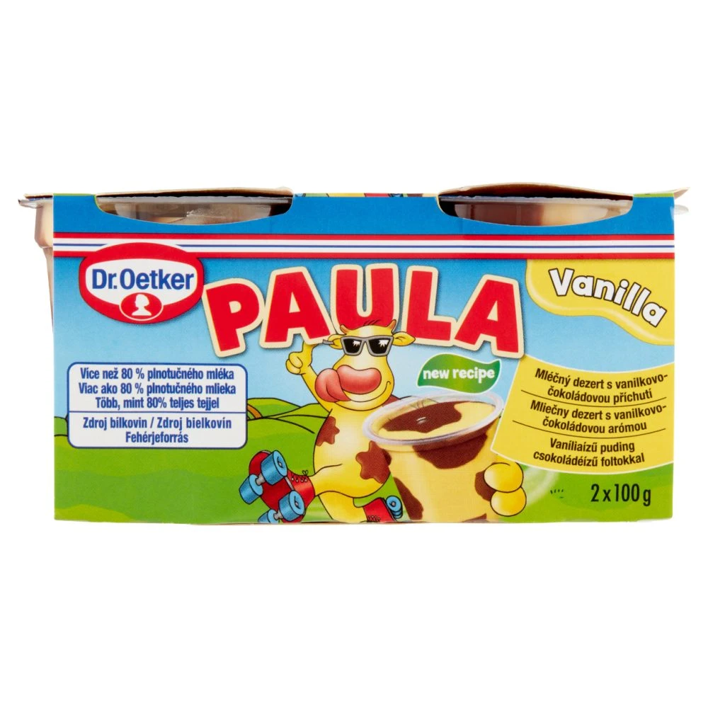 Dr. Oetker Paula vaníliaízű puding csokoládéízű foltokkal 2 x 100 g