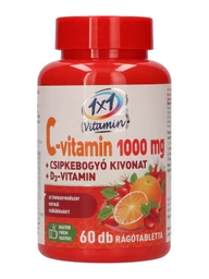 1x1 Vitaday 1x1 Vitaday C vitamin 1000mg+ D3 csipkebogyóval, 60 db