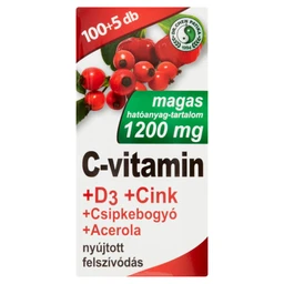  Dr. Chen C vitamin 1200mg+d3+cink+csipkebogyó+acerola Nyújtott Hatású Filmtabletta 105 Db