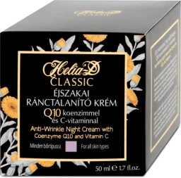 Helia-D Helia-D Éjszakai ránctalanító krém Q10 koenzimmel és C vitaminnal minden bőrtípusra, 50ml