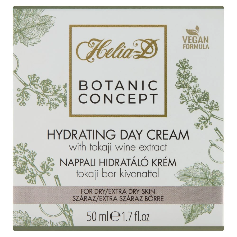 Helia-D Botanic Concept nappali hidratáló krém tokaji bor kivonattal száraz/extra száraz bőrre 50ml