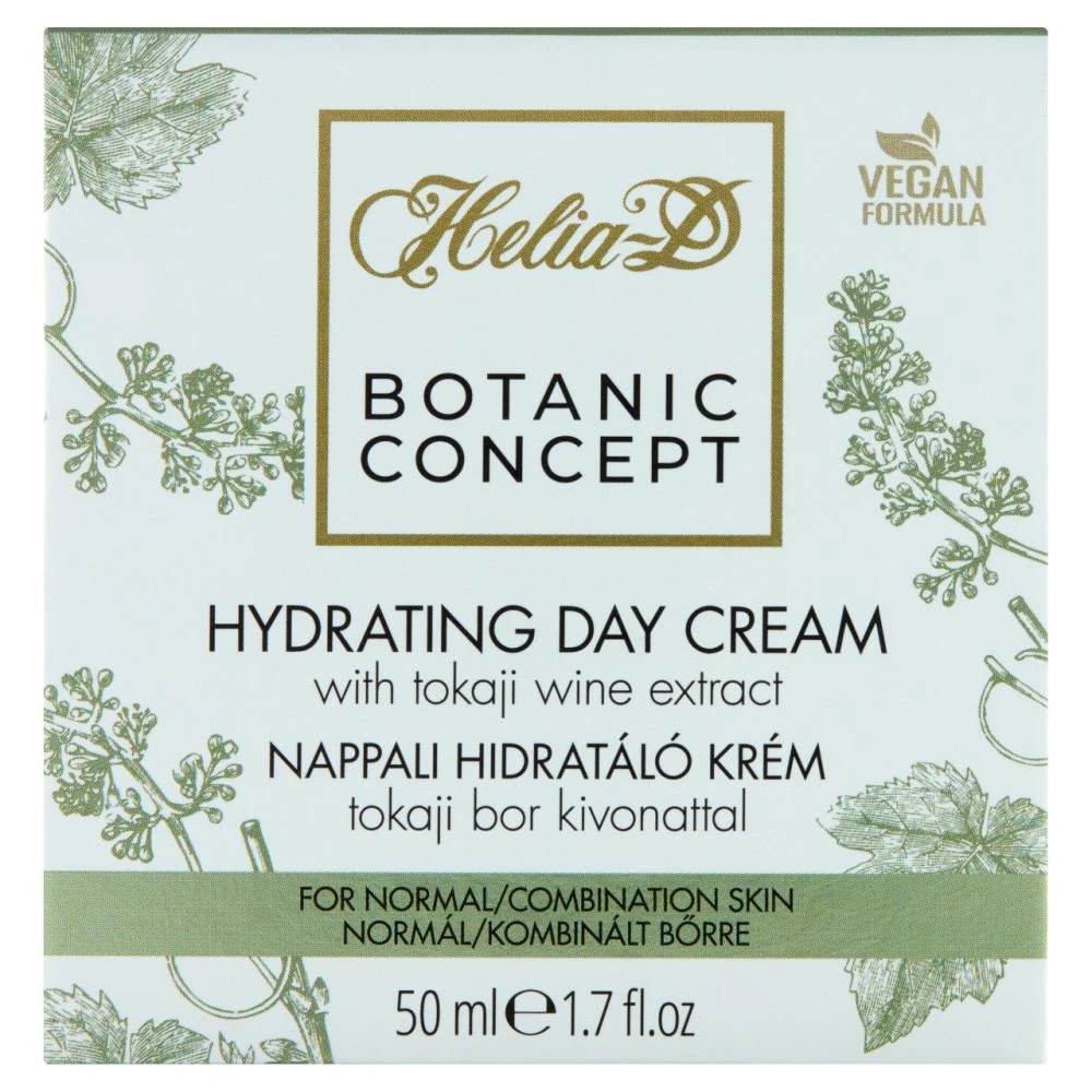 Helia-D Botanic Concept nappali hidratáló krém tokaji bor kivonattal normál/kombinált bőrre 50ml