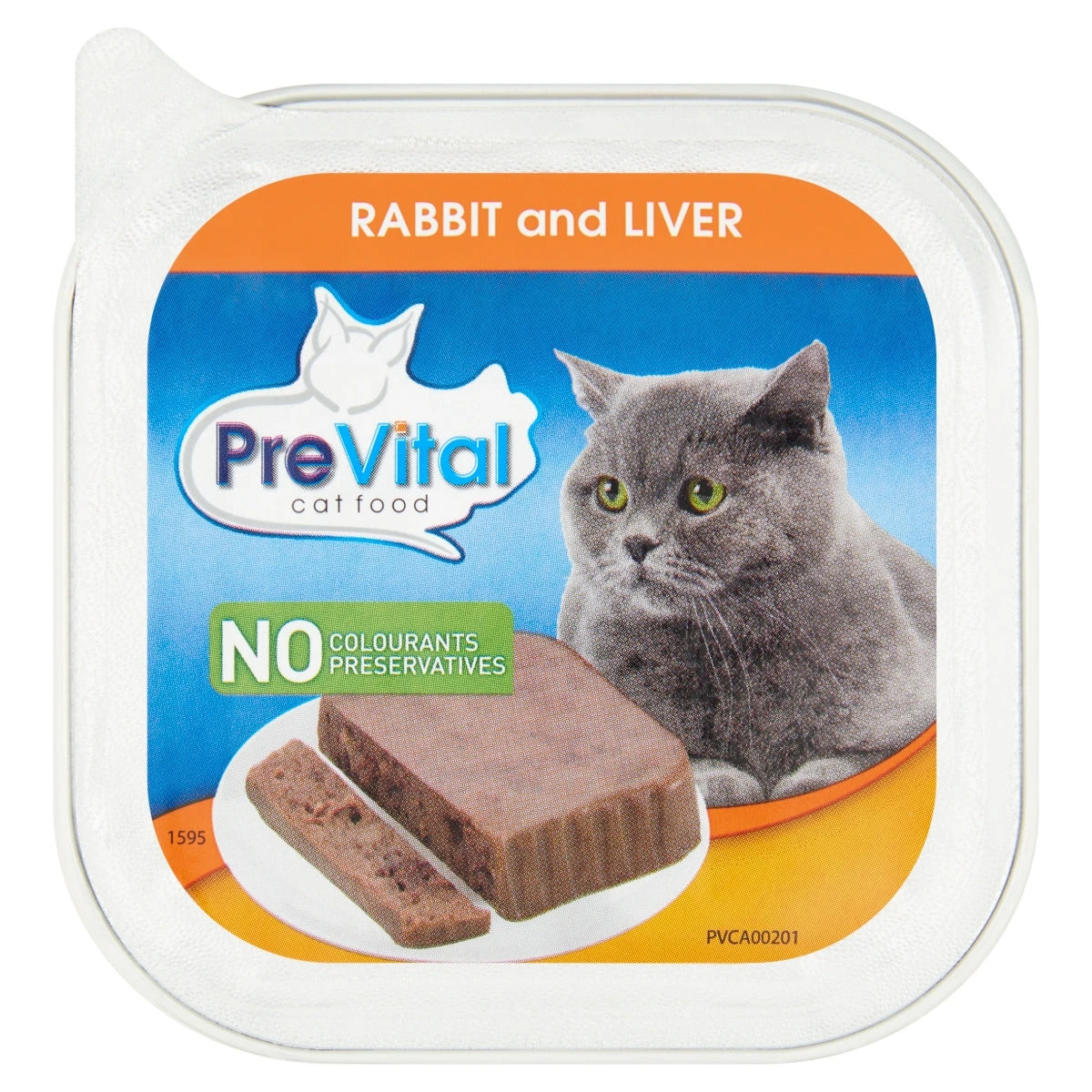 PreVital Alutálkás teljes értékű állateledel felnőtt macskák számára nyúllal és májjal 100 g