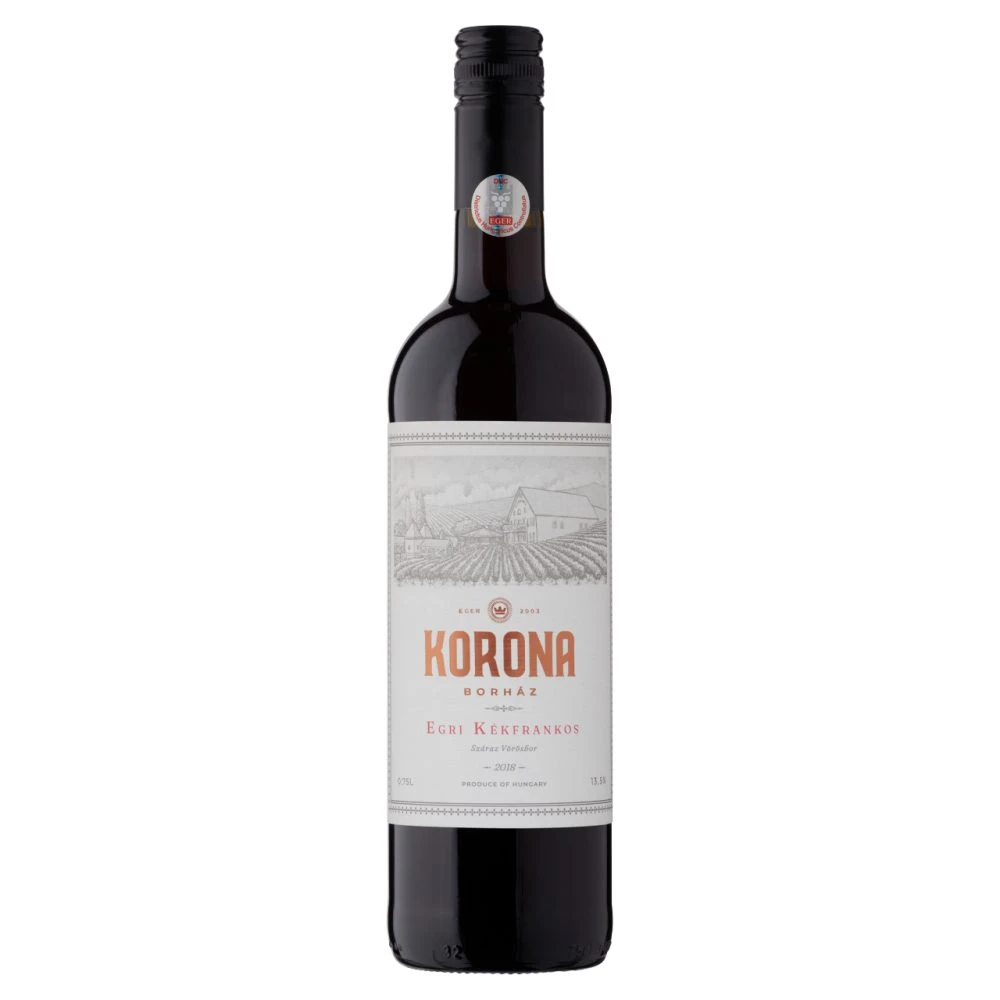 Egri Korona Borház Egri Kékfrankos száraz vörösbor 13% 750 ml