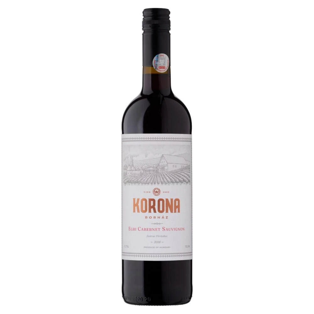 Egri Korona Borház Egri Cabernet Sauvignon Barrique száraz vörösbor 14% 750 ml