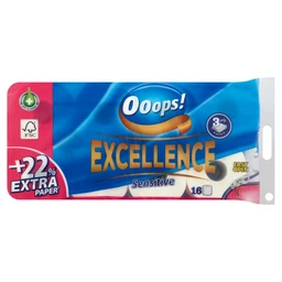Ooops! Ooops! Excellence Sensitive toalettpapír 3 rétegű 16 tekercs