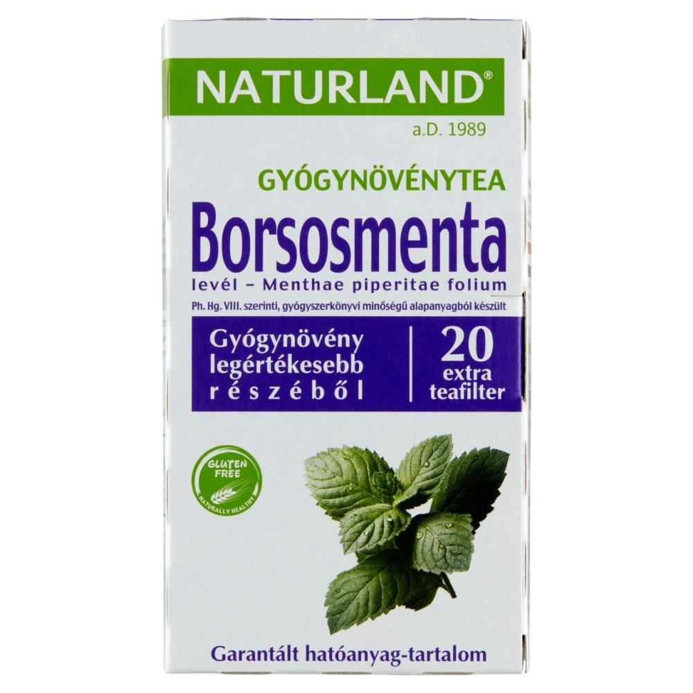 Naturland Herbal borsosmenta levél gyógynövénytea 20 filter 30 g