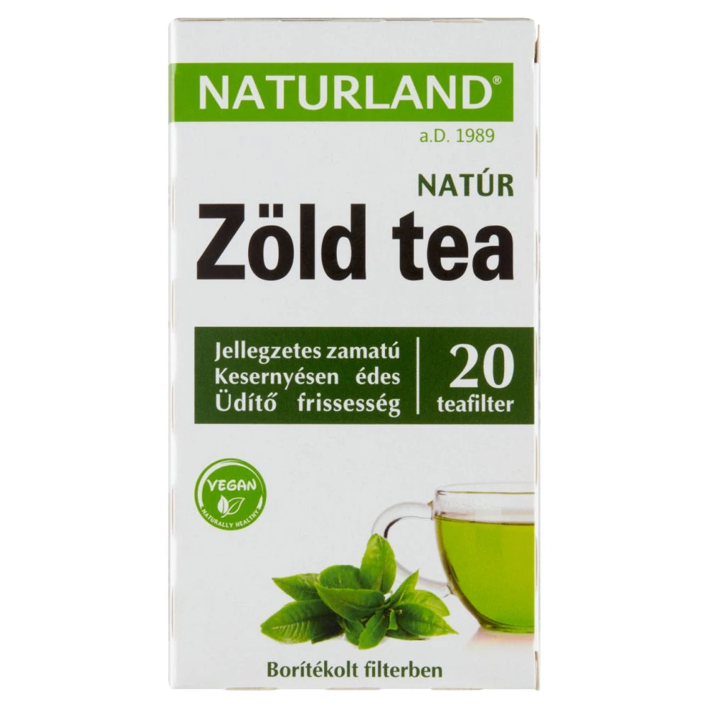 Naturland Életmód natúr zöld tea 20 filter 30 g