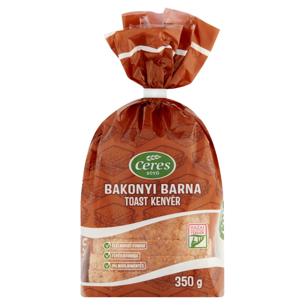 Ceres Sütő bakonyi barna toast kenyér 350 g