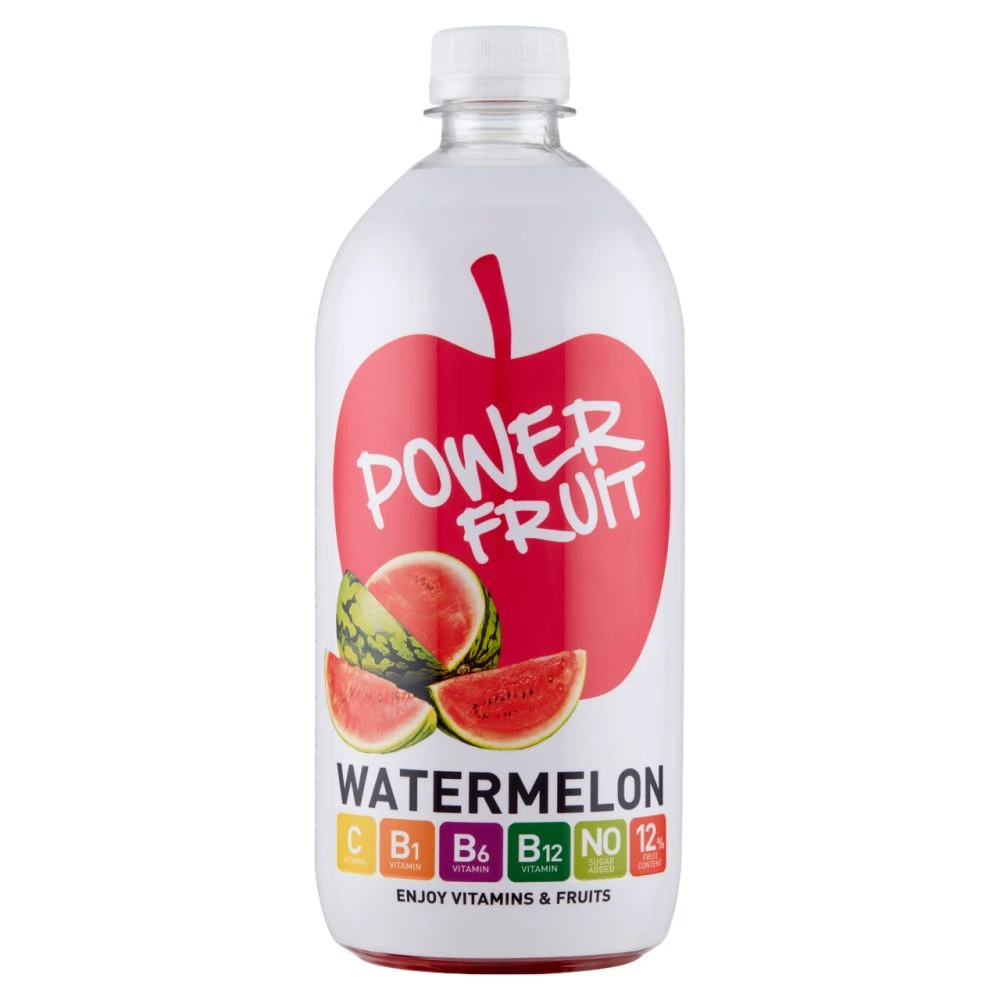 Power Fruit görögdinnye ízű, forrásvíz alapú, energiaszegény gyümölcsital édesítőszerekkel 750 ml